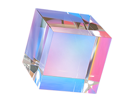 3D玻璃几何炫彩宝石元素PPT装